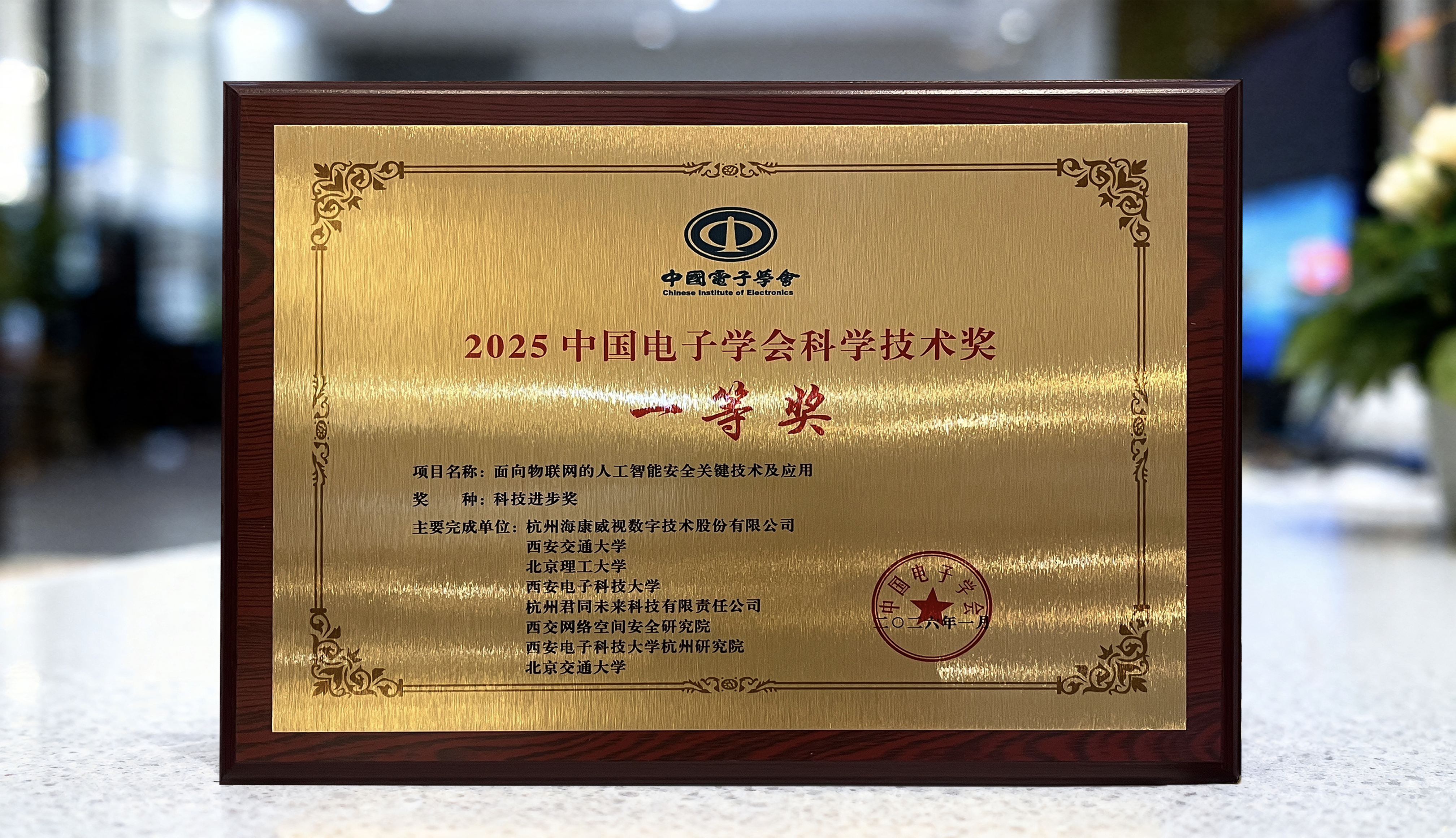 斩获一等奖！海康威视筑牢物联网AI安全“防护盾”