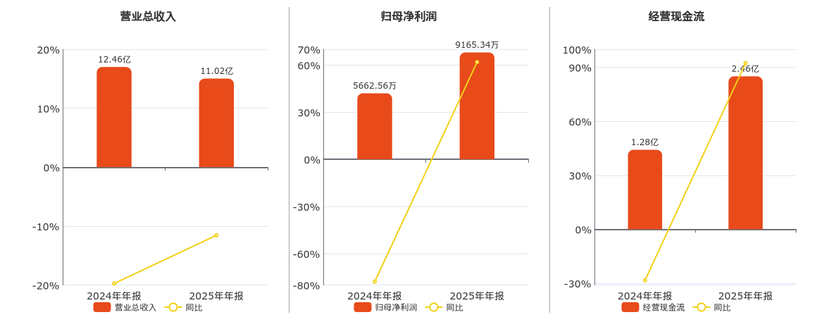 登海种业(002041.SZ)：2025年年报净利润为9165.34万元