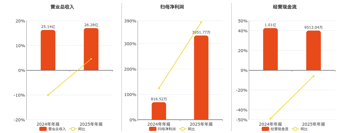 春雪食品(605567.SH)：2025年年报净利润为3951.77万元