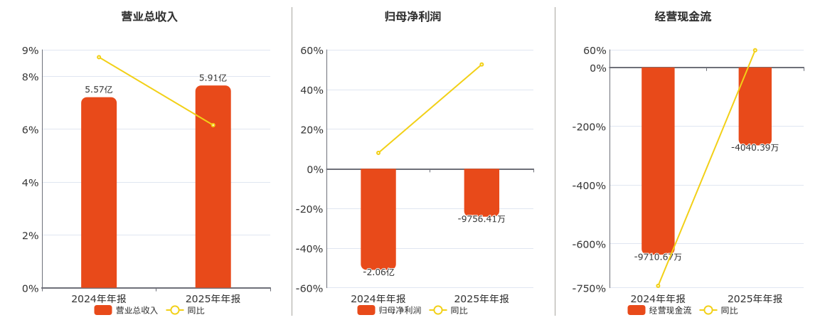 科信技术(300565.SZ)：2025年年报净利润为-9756.41万元
