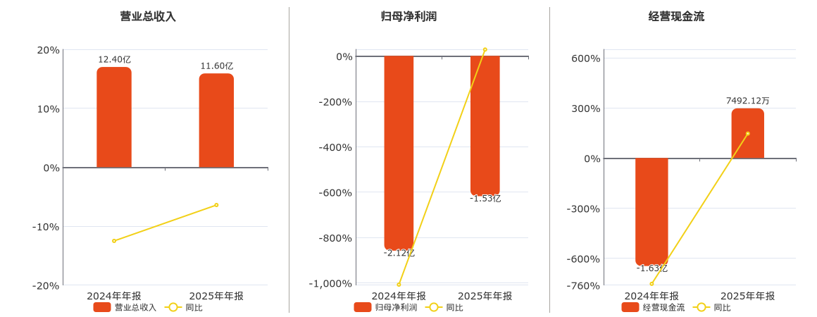 威派格(603956.SH)：2025年年报净利润为-1.53亿元