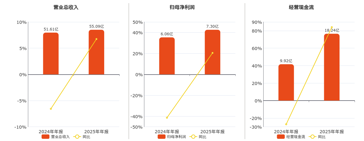 九洲药业(603456.SH)：2025年年报净利润为7.30亿元