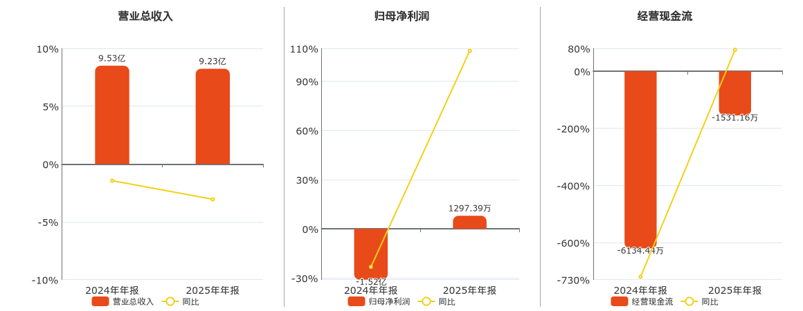 先河环保(300137.SZ)：2025年年报净利润为1297.39万元