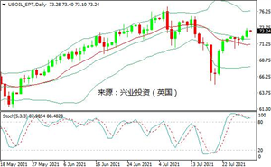 美油站上73美元关口，受风险情绪和需求预期提振