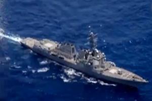 中美角力美军最新举动受关注！美国海军首艘“激光战舰”现身东海 专家称可能想进行一次实战