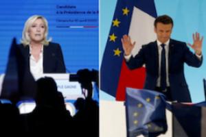 法国大选：马克龙马赛拉票打“环保”牌 勒庞支持率大比落后 各地示威“反对极右派”