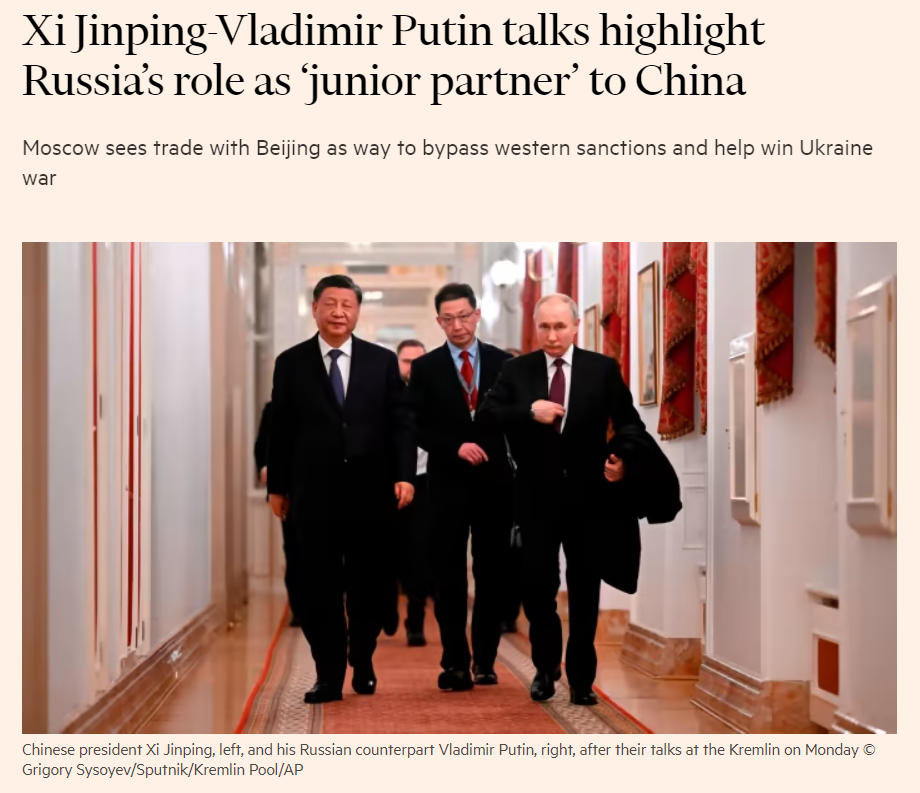 俄罗斯只是中国的“初级合作伙伴”？俄消息人士抱怨：俄沦为“中国的资源殖民地”