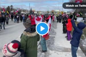 进入紧急状态！加拿大警方开始清理占领大使桥的抗议者 但抗议人群有增无减
