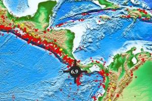 突发！巴拿马以南海域发生近7级大地震 哥斯达黎加据称平均每月发生350次地震