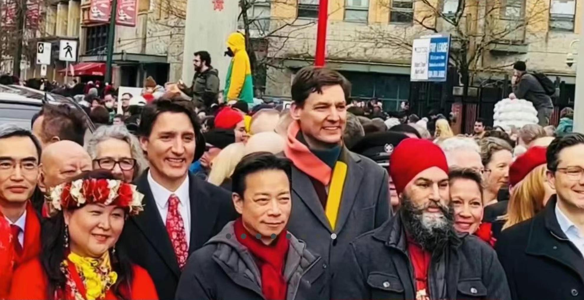 超级盛事回归！温哥华华埠举行新春大游行 加拿大总理、中国驻温总领事等约20万人参加