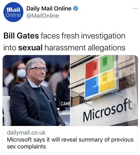 Microsoft điều tra các cáo buộc quấy rối tình dục của Bill Gates