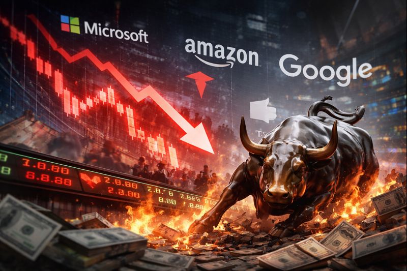 美股突遭“黑色开盘”：科技股集体跳水，美元走弱，美债遭遇做空