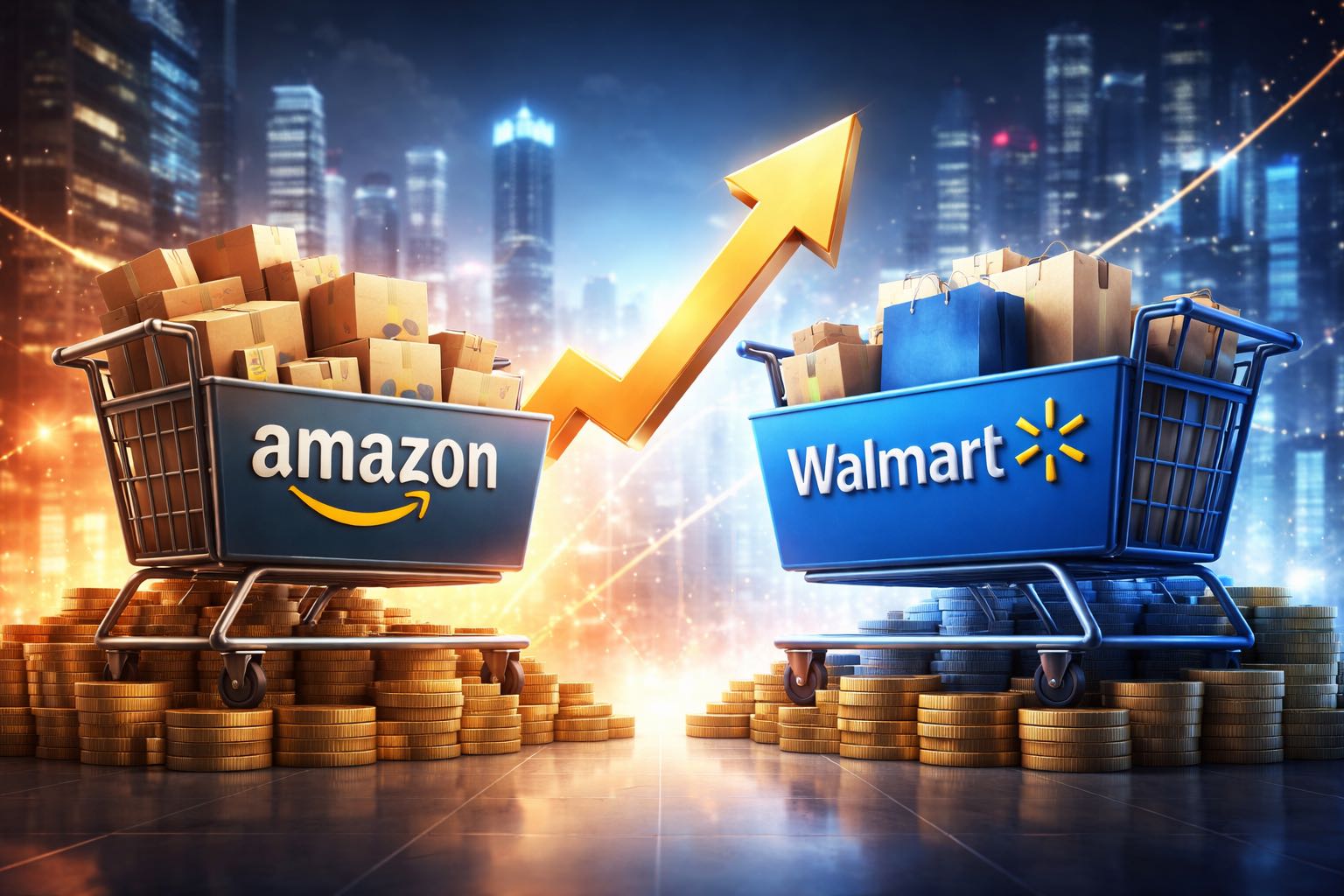 电商巨头登顶：亚马逊首次超越沃尔玛，改写全球销售冠军版图