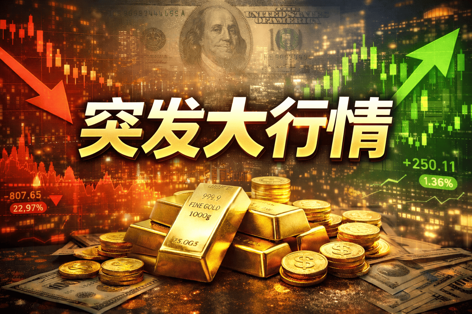 CPI与伊朗消息搅动全球市场！道指跌超500点、油价飙涨、美元走强、比特币站回7万美元