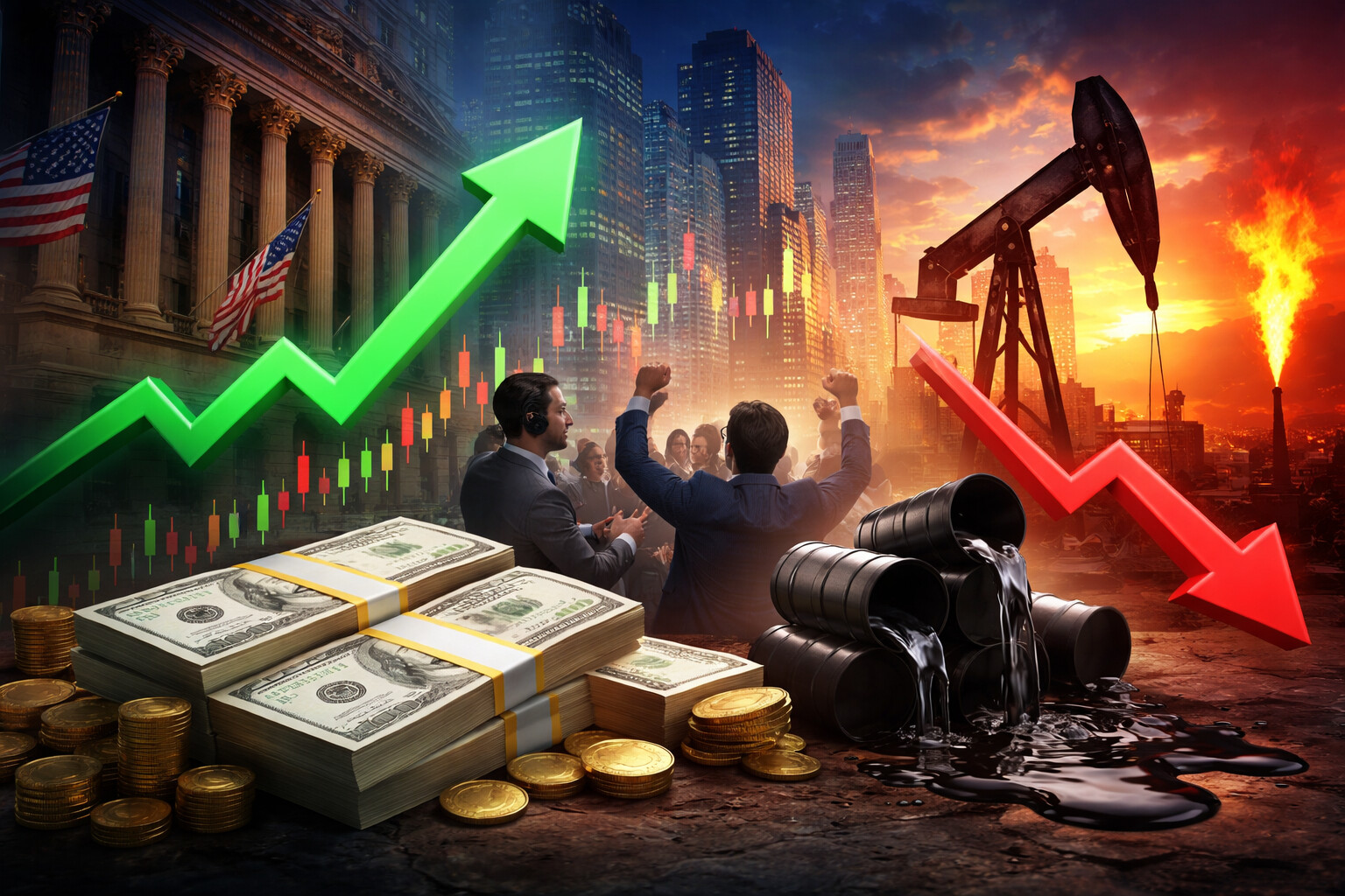 美伊局势传重磅缓和信号！全球市场上演“大切换”：美股狂欢、黄金美元跳水、比特币高位震荡